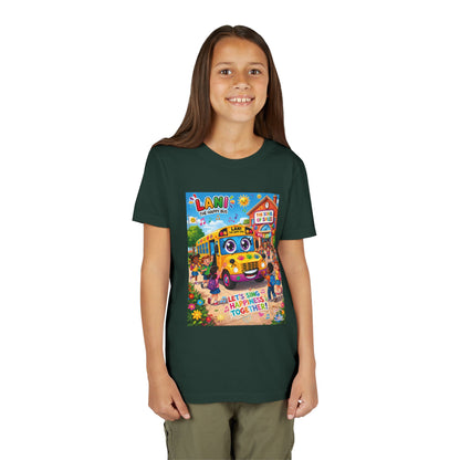 Lani™ Youth Short Sleeve Tee – "Let's Sing Happiness Together!" Graphic