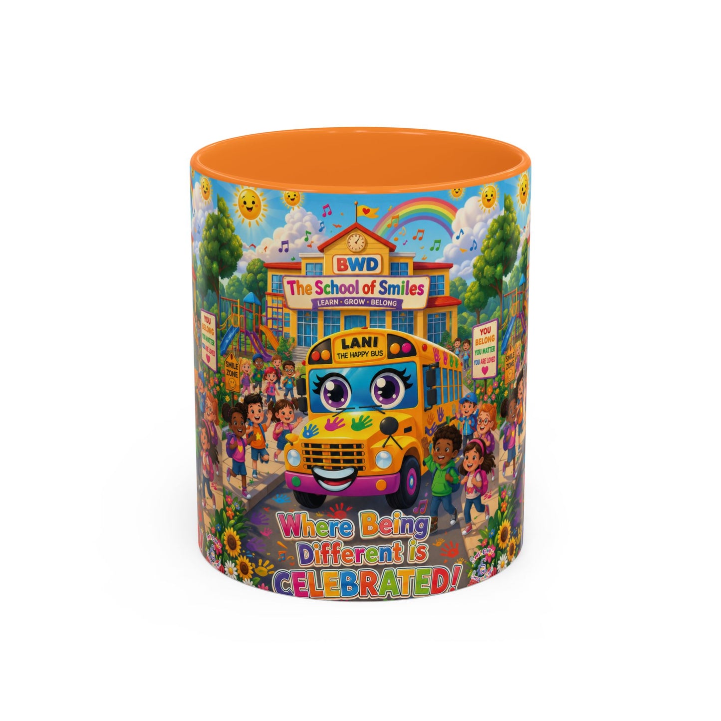Lani™ Colorful Mug (11oz & 15oz) – "Where Being Different is CELEBRATED!" Graphic