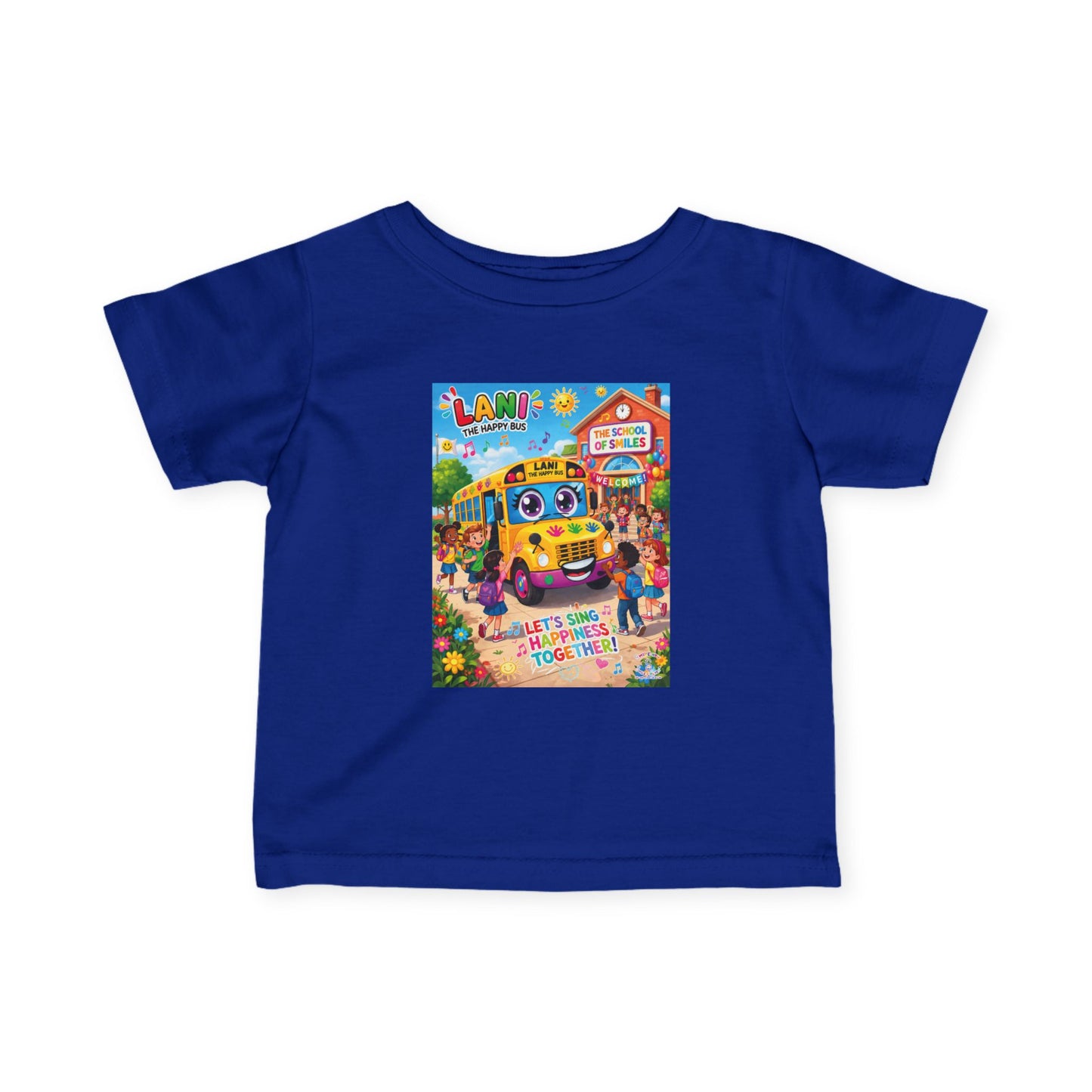 Lani™ Infant Fine Jersey Tee – "Let's Sing Happiness Together!" Graphic