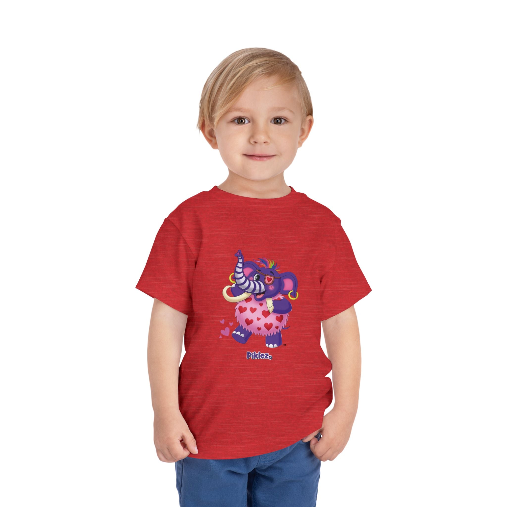 Piklez™ Toddler Short Sleeve Tee – "Full of Love!" Graphic Shirt | Smile Universe Collection
