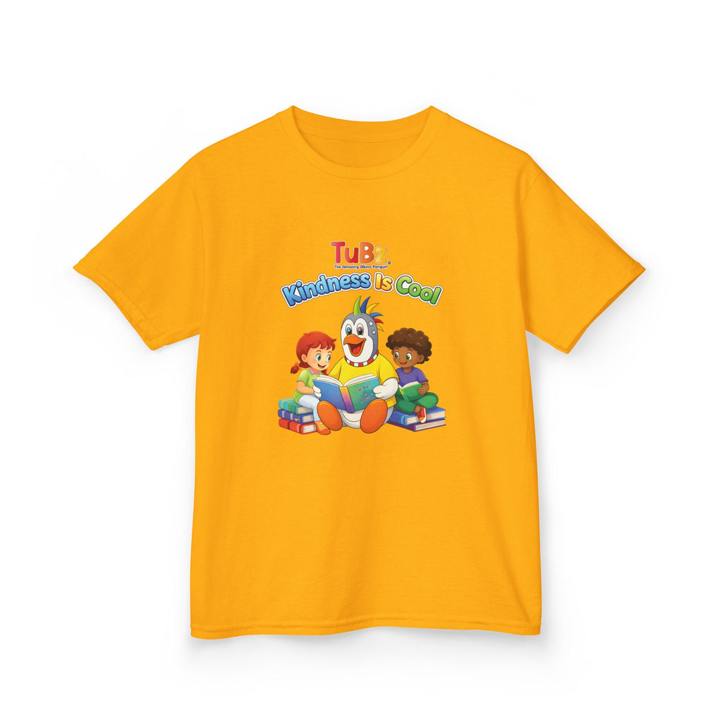 TuBz™ "Kindness Is Cool" Kids T-Shirt - Positive Message Graphic Tee | Smile Universe TuBz4Kidz