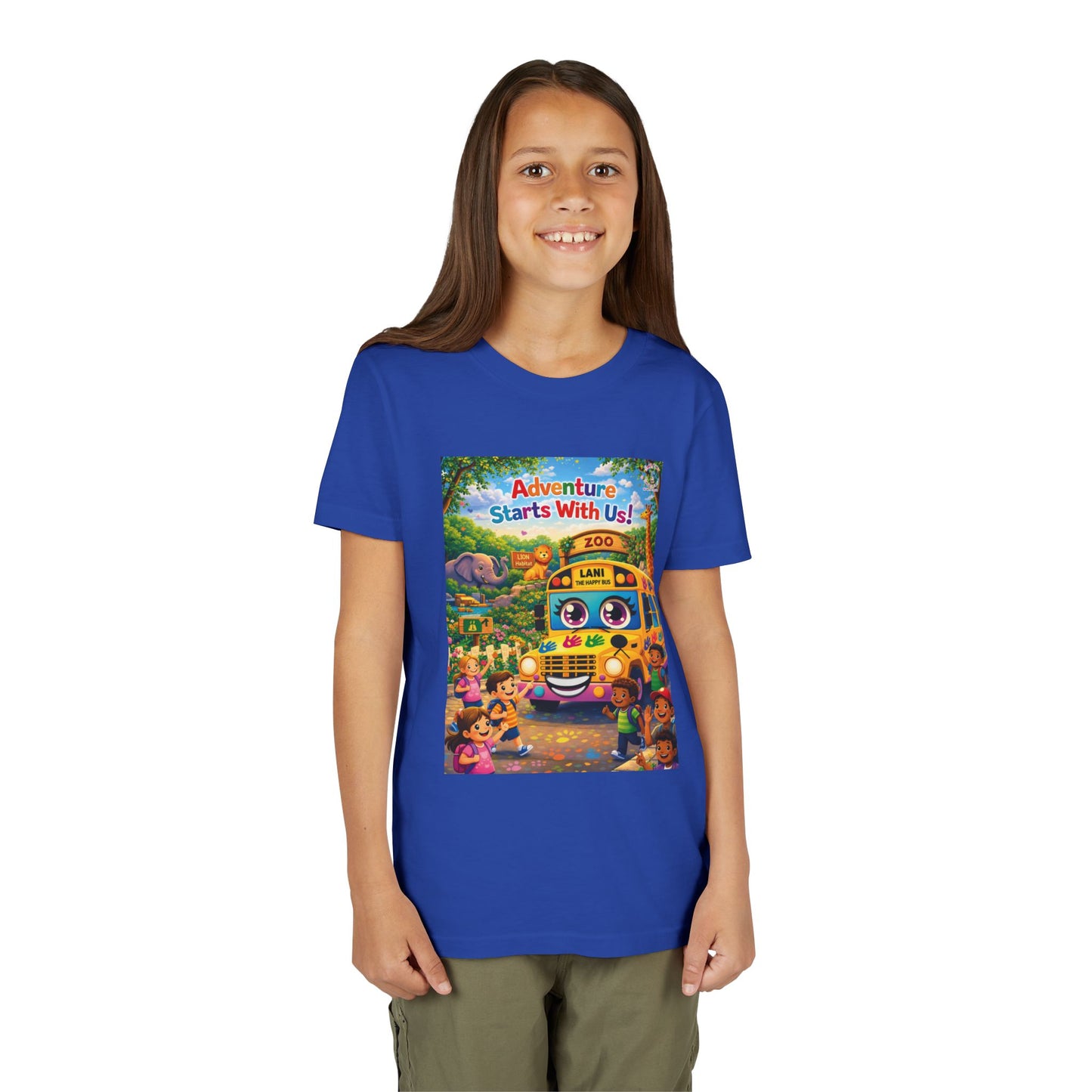Lani™ Youth Short Sleeve Tee – "Adventure Starts With Us!" Graphic