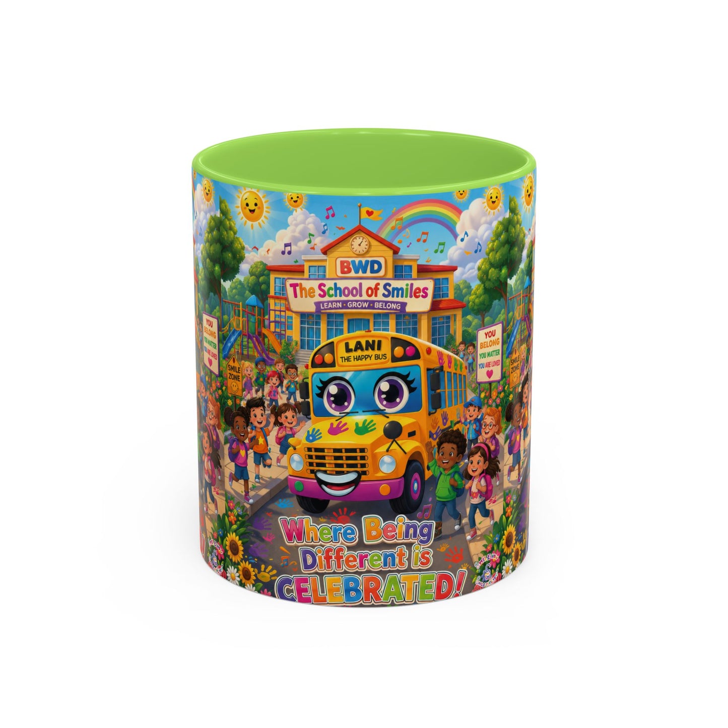 Lani™ Colorful Mug (11oz & 15oz) – "Where Being Different is CELEBRATED!" Graphic