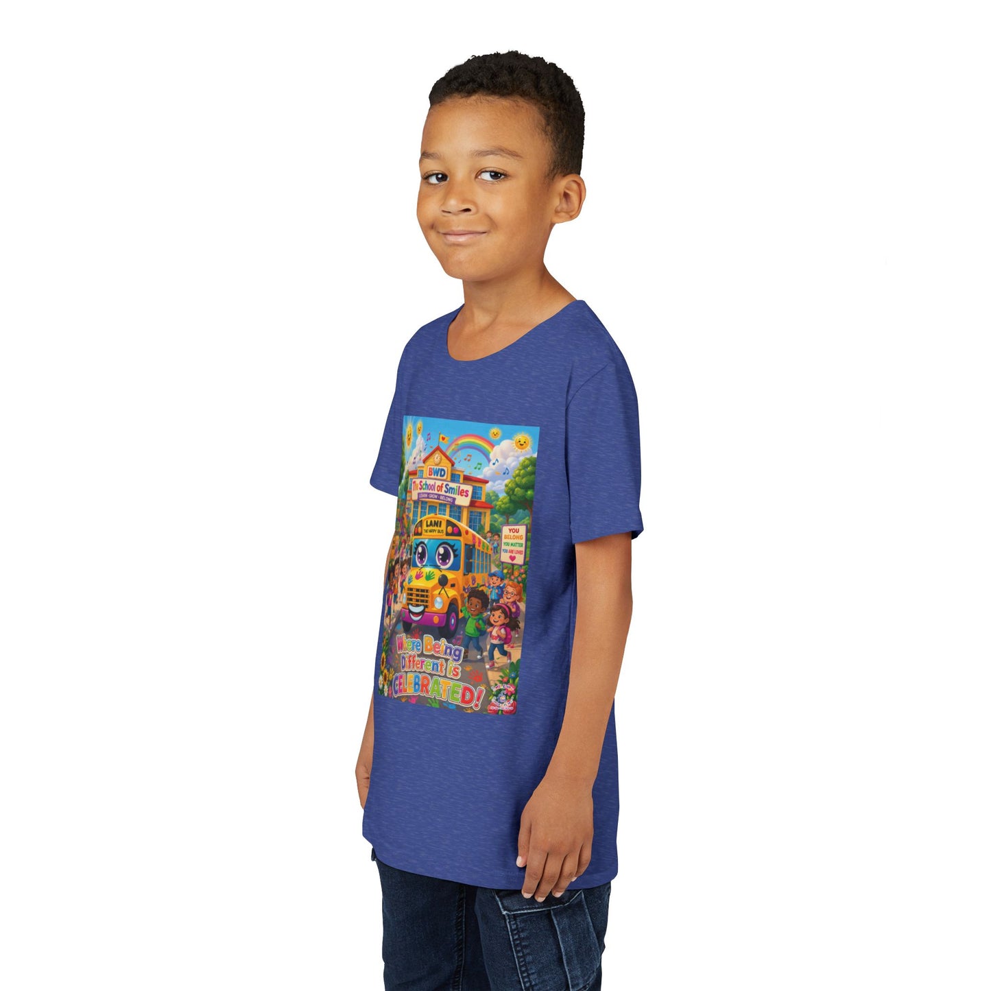 Lani™ Youth Short Sleeve Tee – "Where Being Different is CELEBRATED!" Graphic Shirt