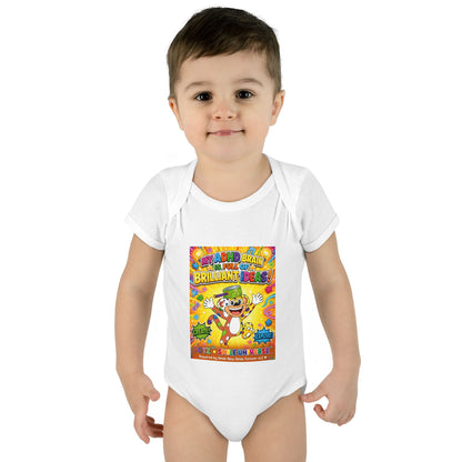 Potz™ Infant Baby Rib Bodysuit – "My ADHD Brain is Full of Brilliant Ideas!" Graphic Onesie | Smile Universe Collection