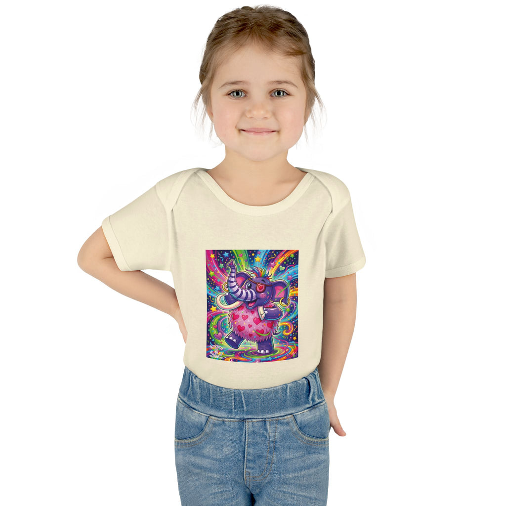 Piklez™ Infant Baby Rib Bodysuit – "Born to Celebrate!" Graphic | Smile Universe Collection