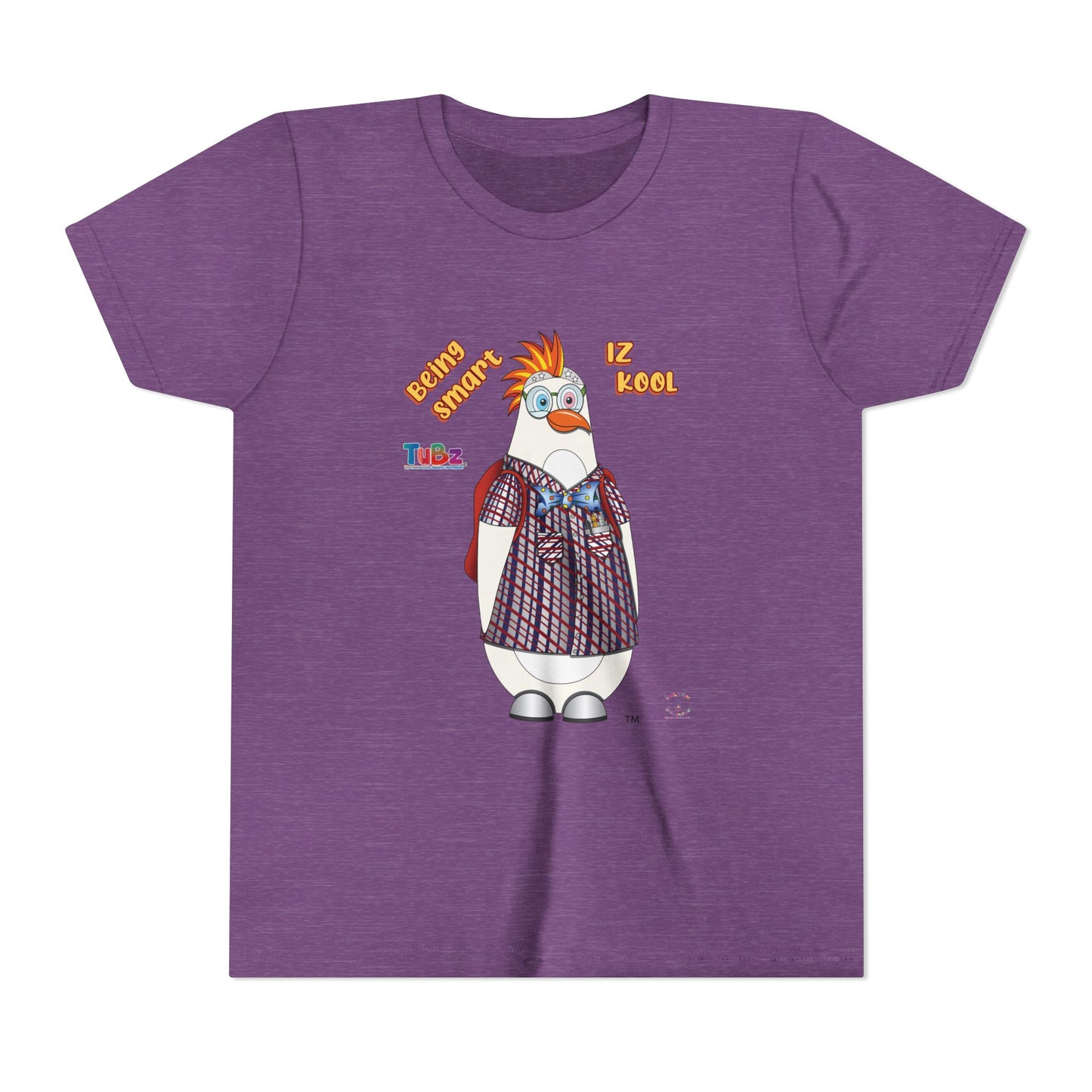 TuBz™ "Being Smart Iz Kool" Youth Graphic T-Shirt - Educational Kids Tee | TuBz4Kidz