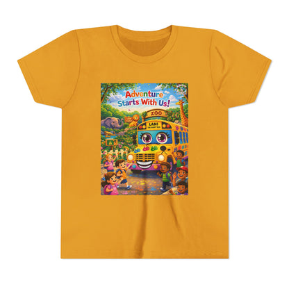 Lani™ Youth Short Sleeve Tee – "Adventure Starts With Us!" Graphic