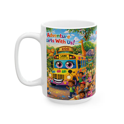 Lani™ Ceramic Mug (11oz & 15oz) – "Adventure Starts With Us!" Graphic