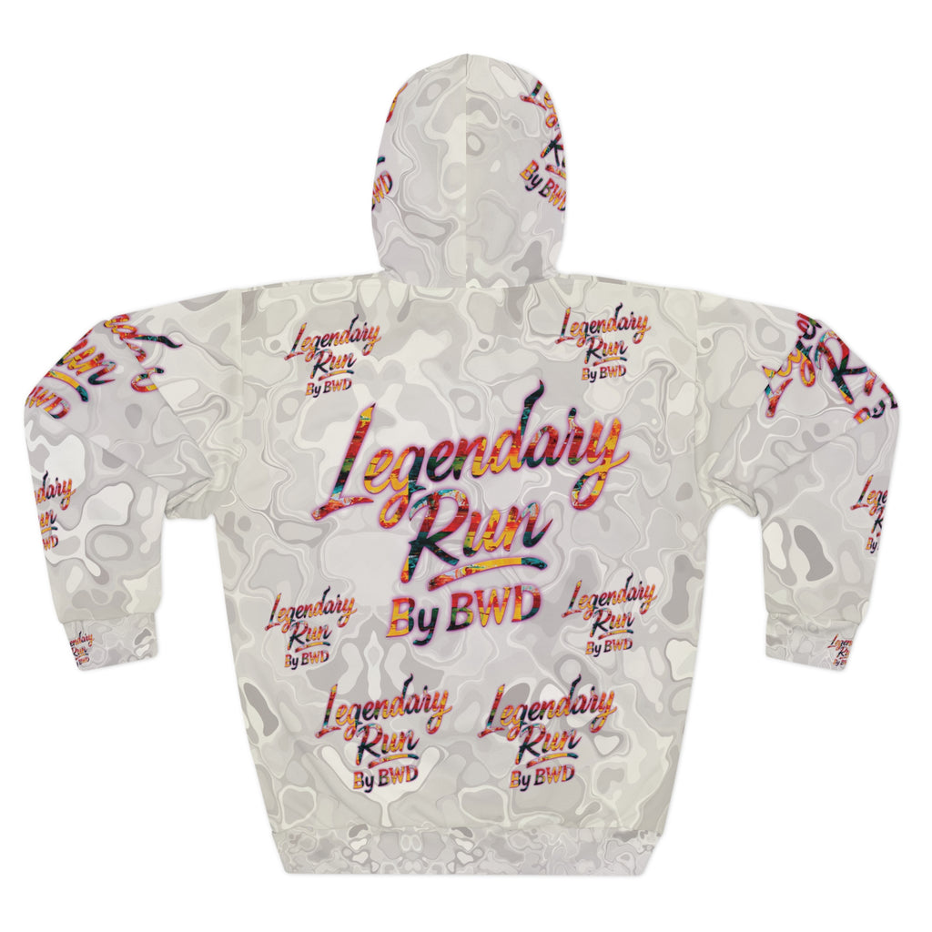 Legendary Run All-Over Print Hoodie — Pullover