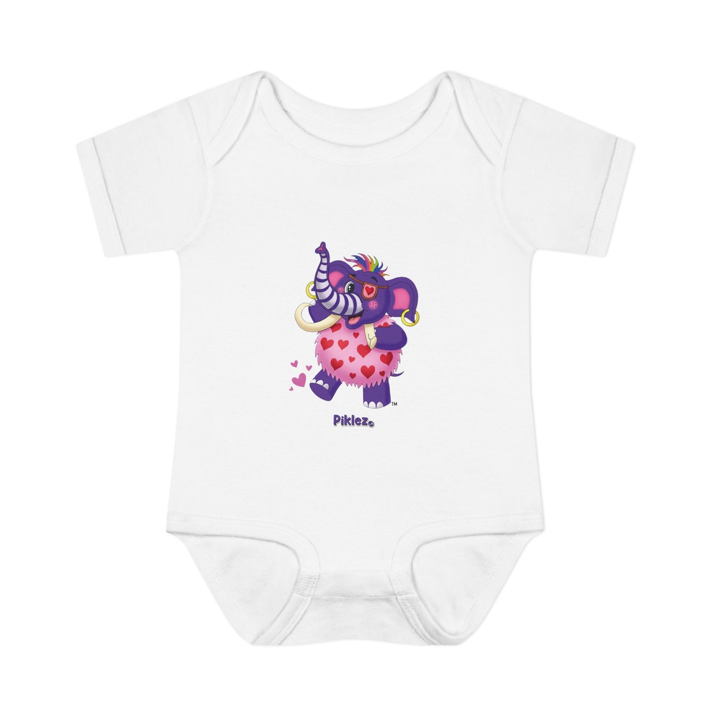 Piklez™ Infant Baby Rib Bodysuit – "Full of Love!" Graphic | Smile Universe Collection