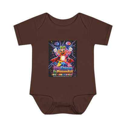 Panz™ Infant Baby Rib Bodysuit – "My Energy is Powerful" Graphic Onesie | Smile Universe Collection
