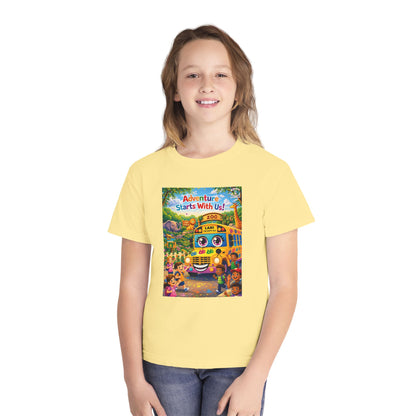 Lani™ Youth Midweight Tee – "Adventure Starts With Us!" Graphic