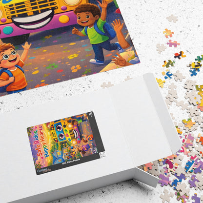 Lani™ Puzzle (110, 252, 520 & 1014-piece) – "Safe Rides, Happy Hearts" Graphic