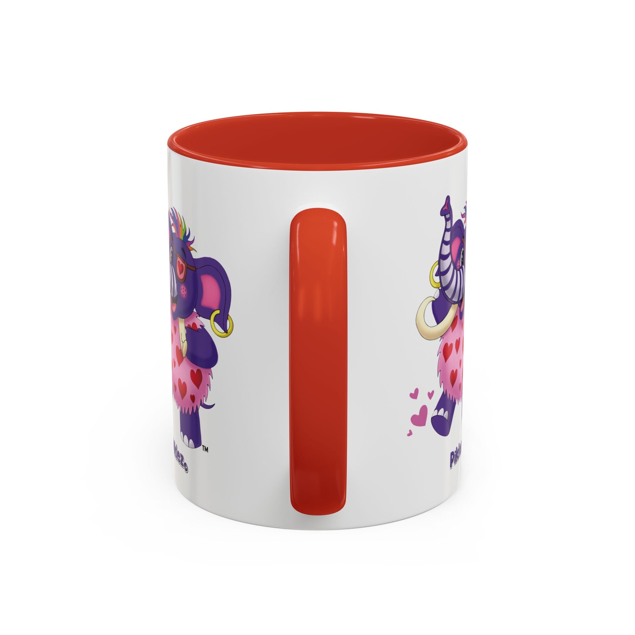Piklez™ Accent Coffee Mug (11oz & 15oz) – "Full of Love!" Graphic | Smile Universe Collection