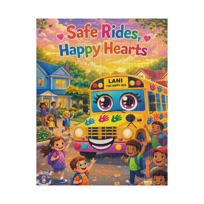 Lani™ Puzzle (110, 252, 520 & 1014-piece) – "Safe Rides, Happy Hearts" Graphic