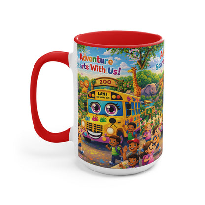 Lani™ Accent Mug – "Adventure Starts With Us!" Graphic
