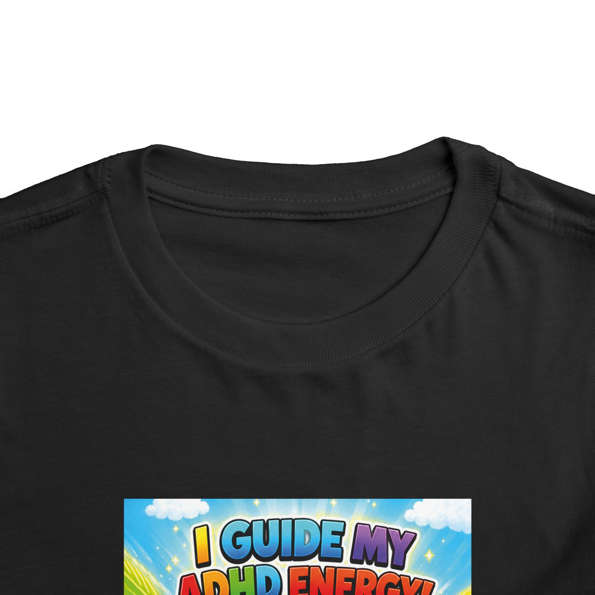 Potz™ Toddler Short Sleeve Tee – "I Guide My ADHD Energy!" Graphic Tee | Smile Universe Collection
