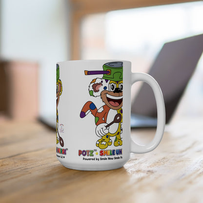 Potz™ Ceramic Mug – Playful Graphic Coffee Mug | Smile Universe Collection