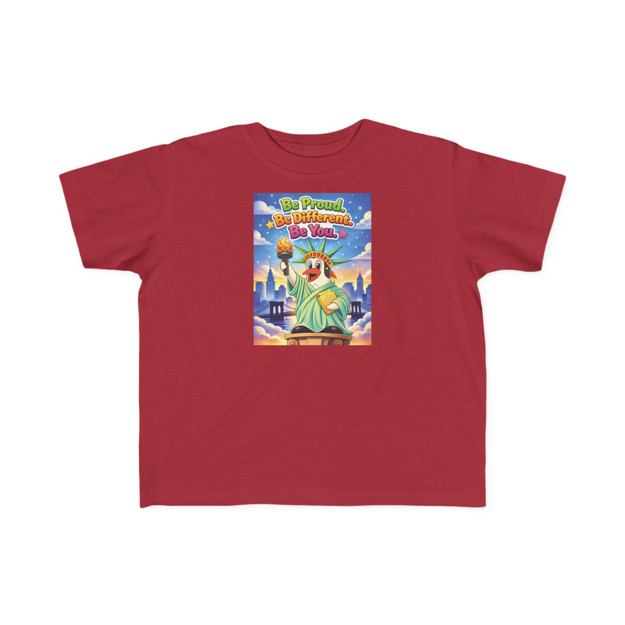 TuBz™ "Be Proud. Be Different. Be You." Kids T-Shirt - Inspirational Graphic Tee