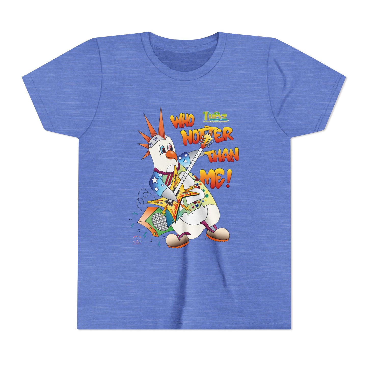TuBz™ Rockstar Kids T-Shirt - "Who Hotter Than Me!" Graphic Tee | Smile Universe TuBz4Kidz Collection