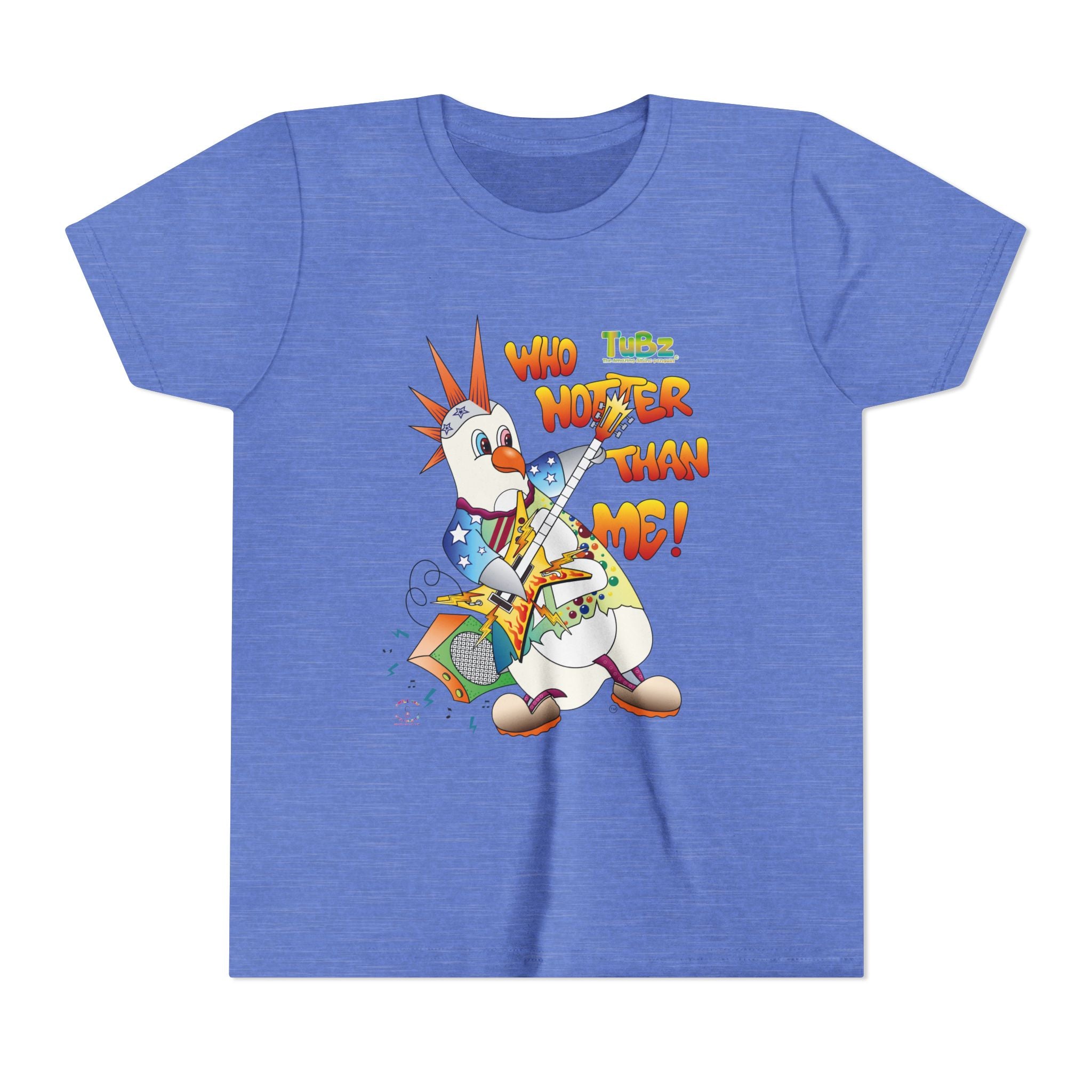 TuBz™ Rockstar Kids T-Shirt - "Who Hotter Than Me!" Graphic Tee | Smile Universe TuBz4Kidz Collection