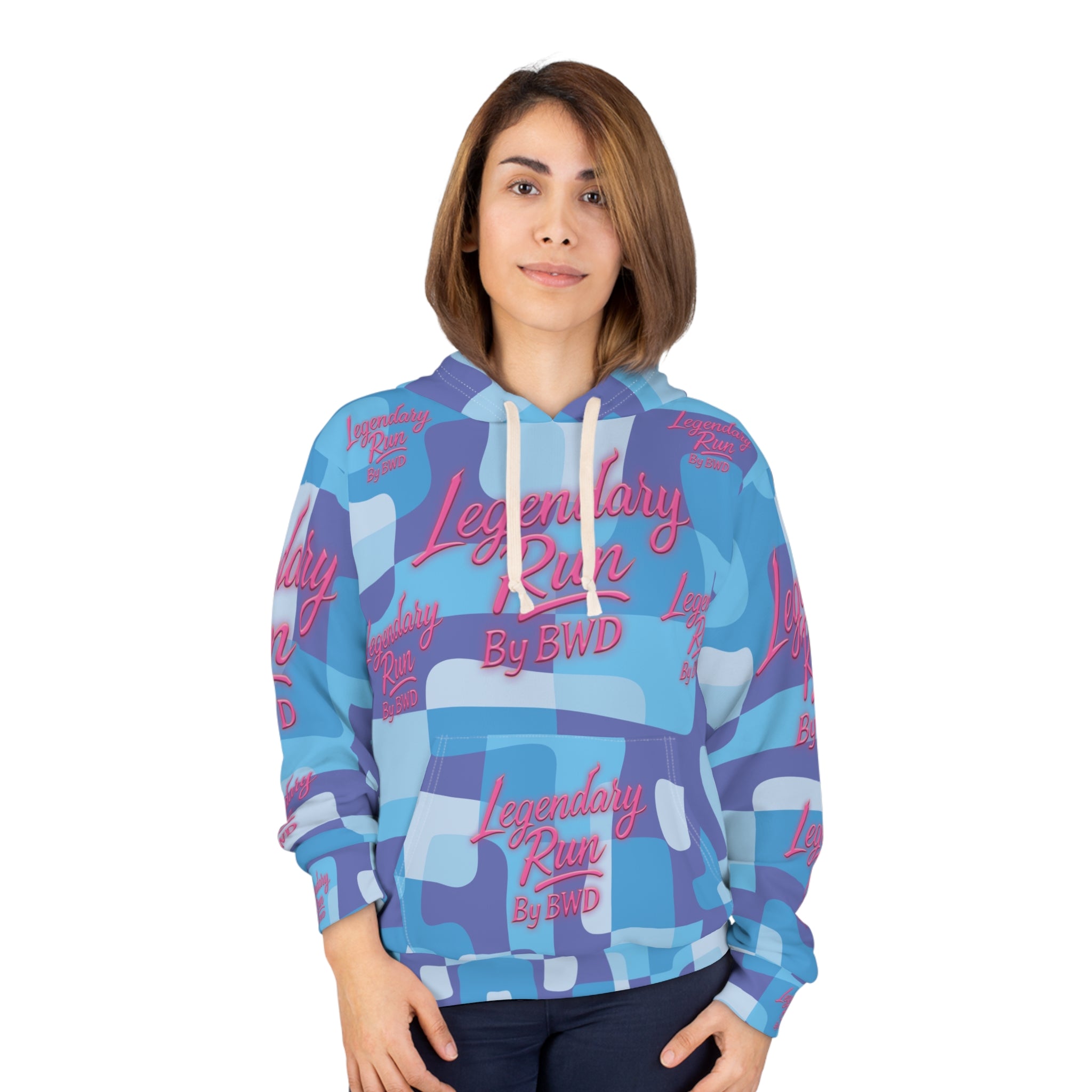 Legendary Run All-Over Print Hoodie — Pullover