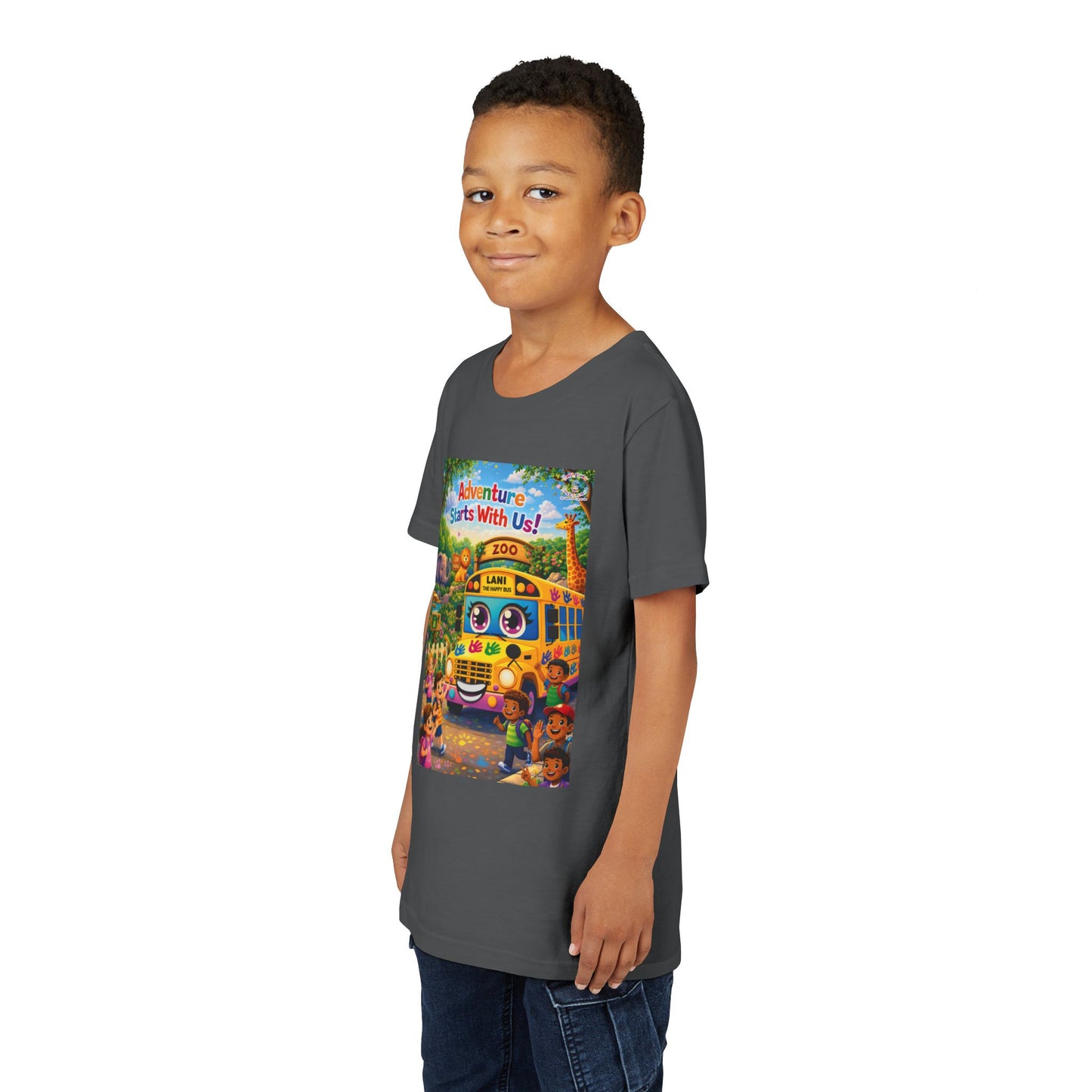 Lani™ Youth Short Sleeve Tee – "Adventure Starts With Us!" Graphic