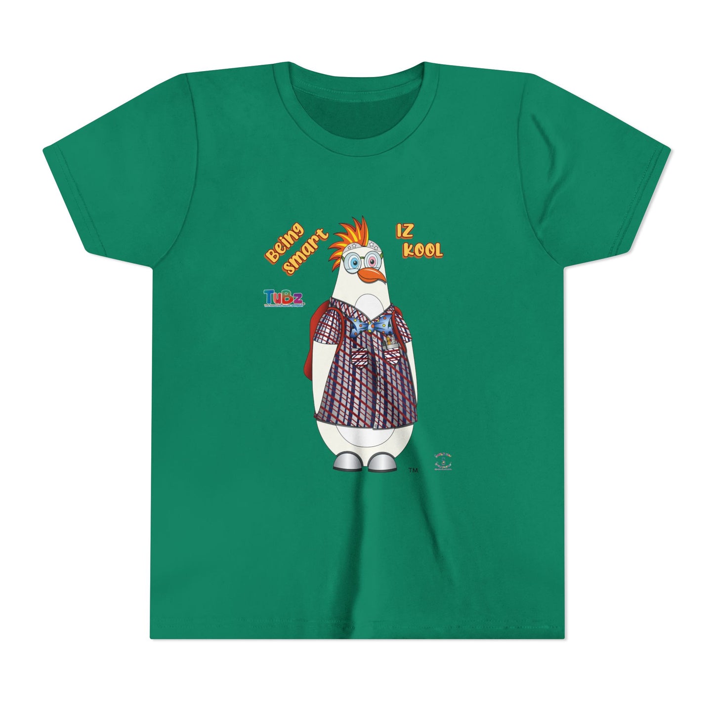 TuBz™ "Being Smart Iz Kool" Youth Graphic T-Shirt - Educational Kids Tee | TuBz4Kidz