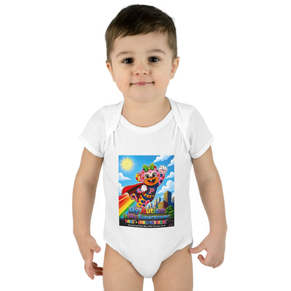 Panz™ Infant Baby Rib Bodysuit – "My Autism is My Superpower" Graphic | Smile Universe Collection
