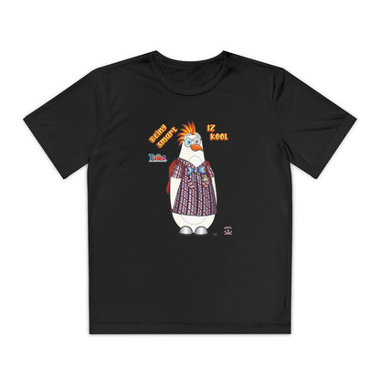 TuBz™ "Being Smart Iz Kool" Youth Competitor T- Shirt - Character Dress-Up Graphic Tee