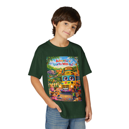 Lani™ Youth DryBlend® T-Shirt – "Adventure Starts With Us!" Graphic