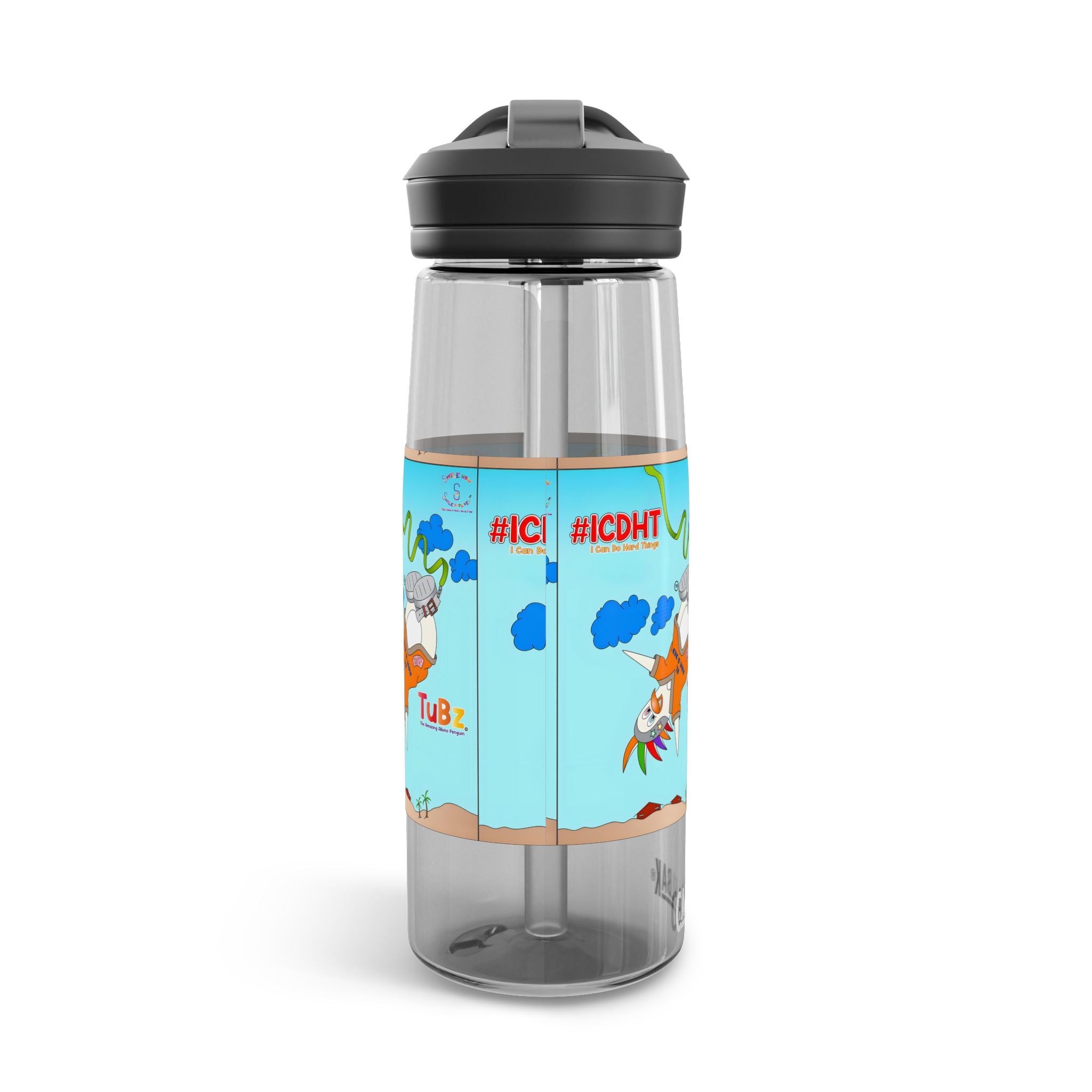 TuBz™ "I Can Do Hard Things" CamelBak Eddy® Kids Water Bottle - Spill-Resistant School Bottle