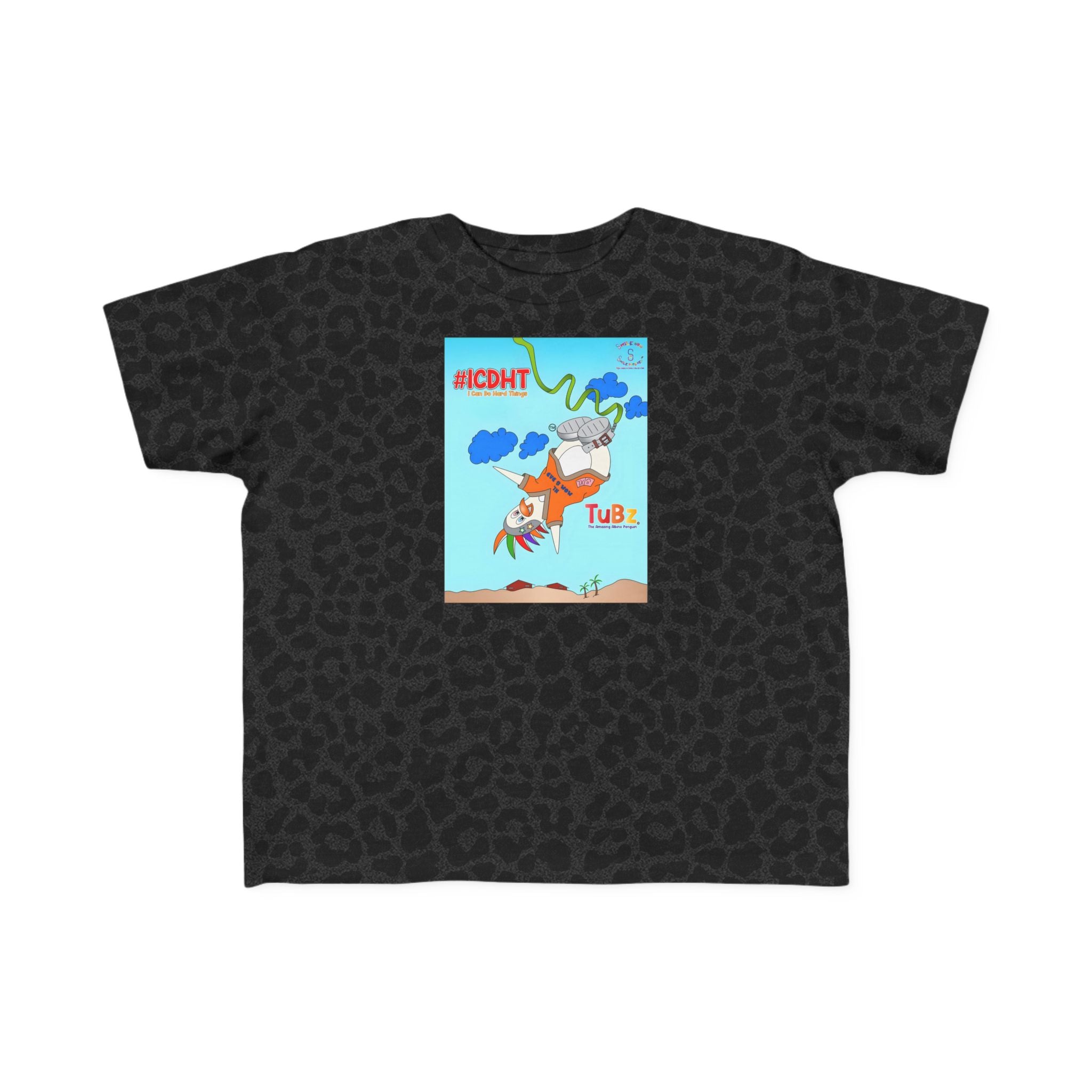 TuBz™ "I Can Do Hard Things" Toddler T-Shirt | Toddler's Fine Jersey Tee  - Positive Kids Graphic Tee