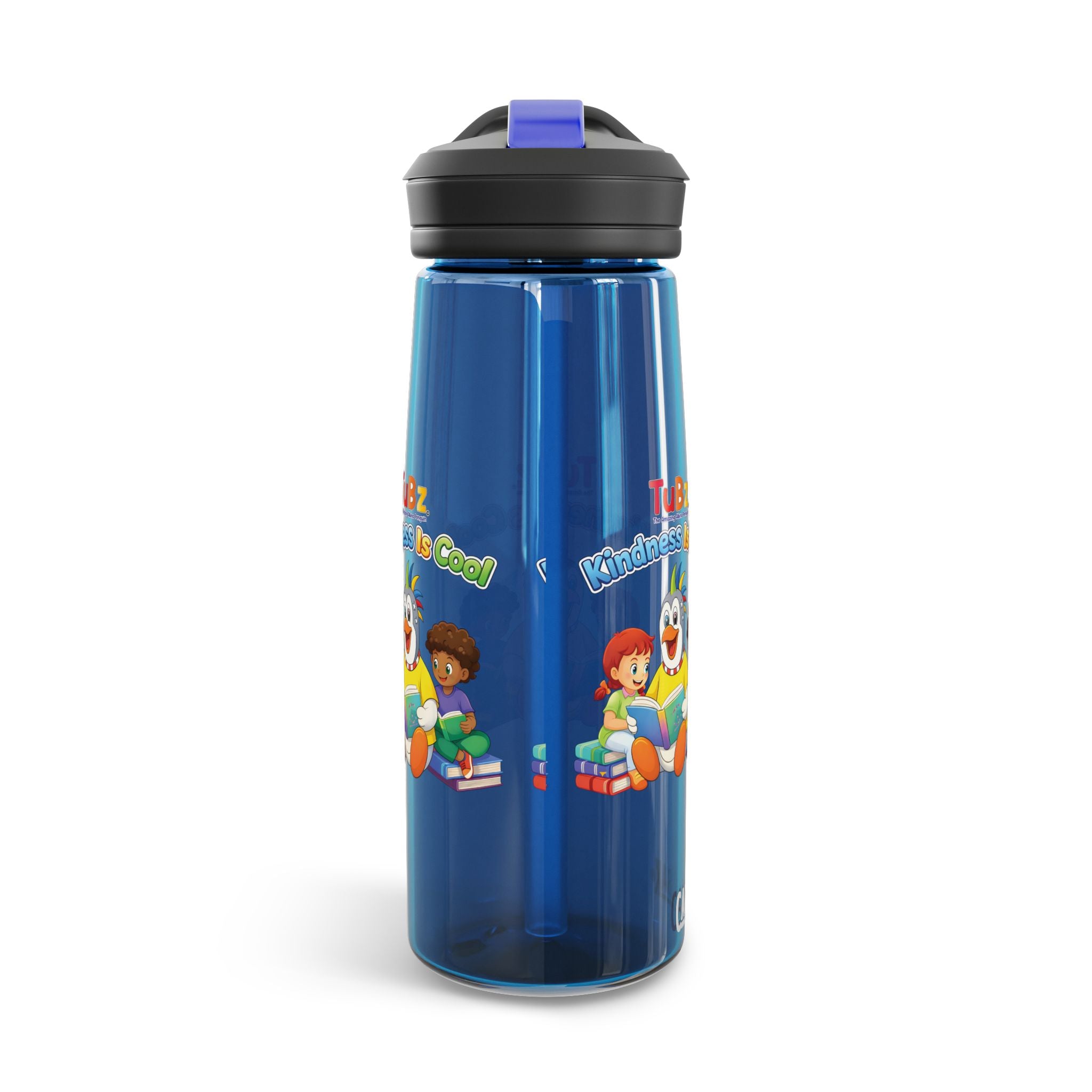 TuBz™ "Kindness Is Cool" Kids Water Bottle - School Hydration Bottle | Smile Universe TuBz4Kidz