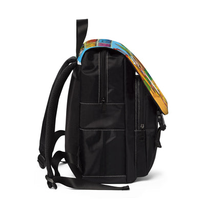 Potz™ Unisex Casual Shoulder Backpack – "My ADHD Means Always Dreaming, Highly Determined" Graphic Backpack | Smile Universe Collection