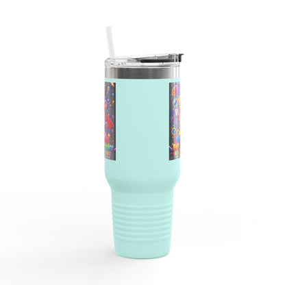 Panz™ 40oz Insulated Travel Mug – "My Mind is Full of Magic" Graphic | Smile Universe Collection