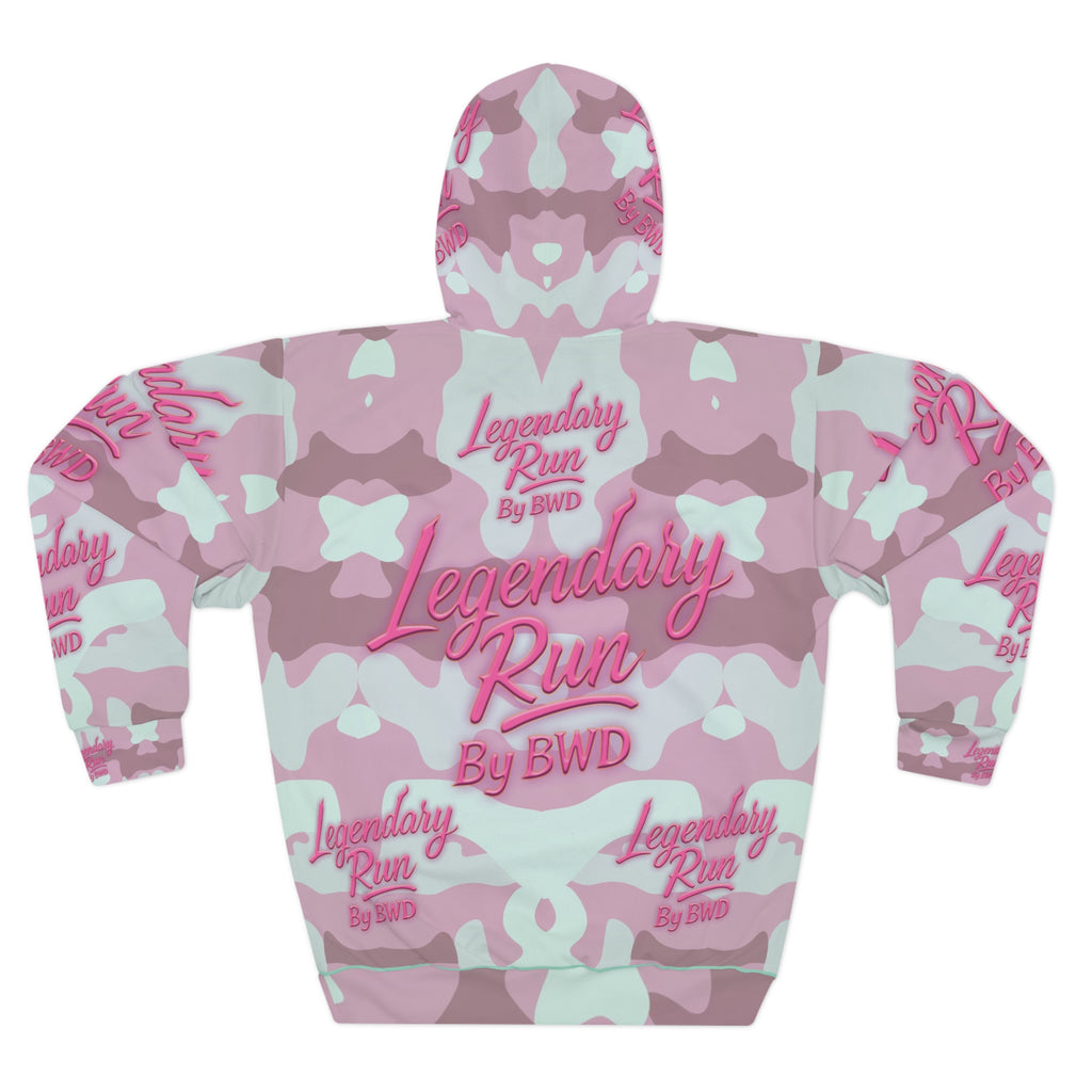 Legendary Run All-Over Print Hoodie — Pullover