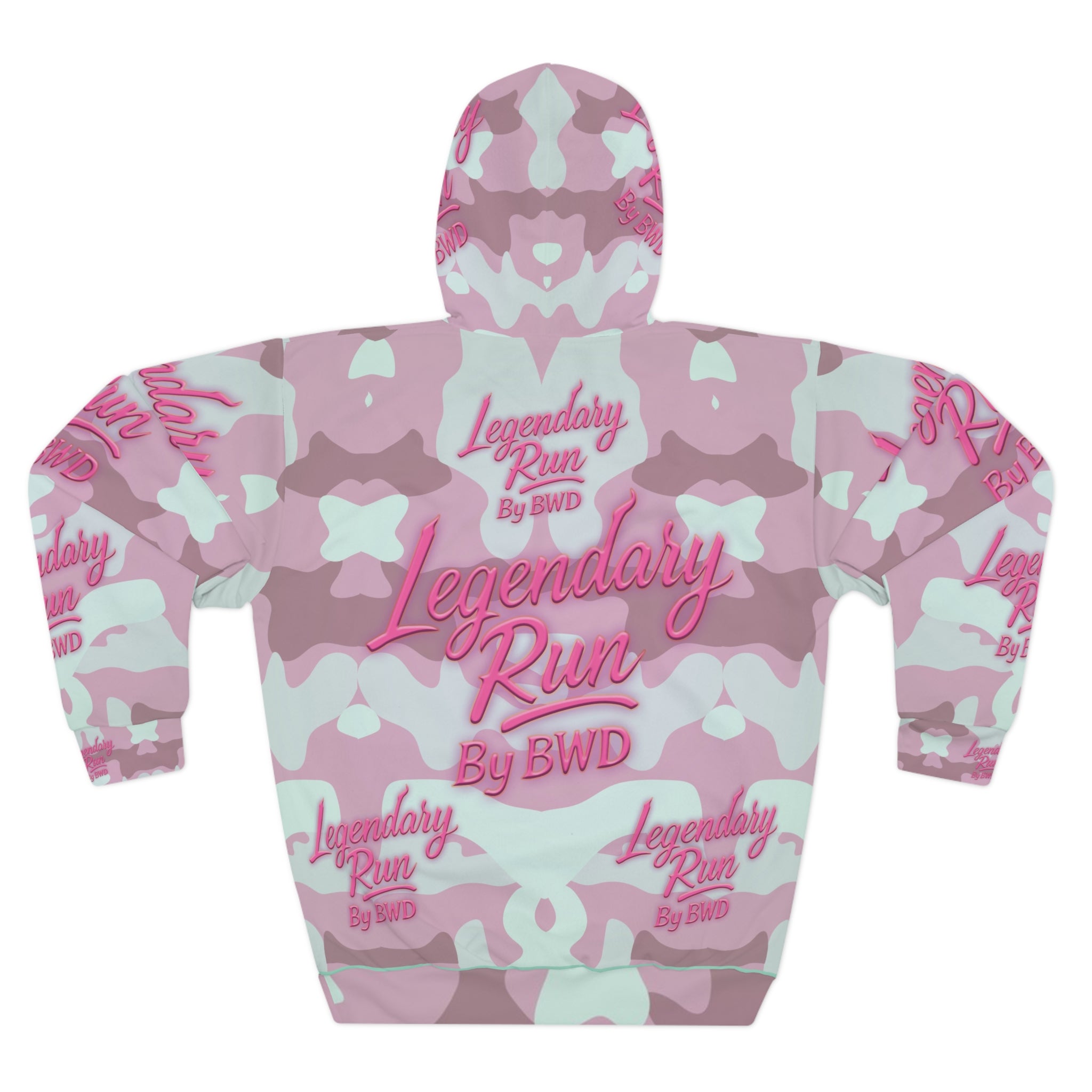 Legendary Run All-Over Print Hoodie — Pullover
