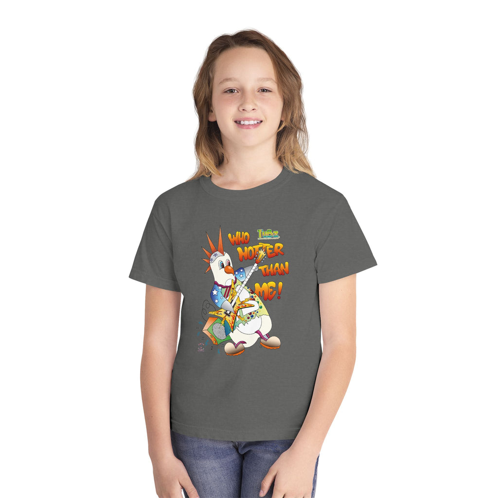 TuBz™ Rockstar Kids T-Shirt - "Who Hotter Than Me!" Graphic Tee | Smile Universe TuBz4Kidz Collection