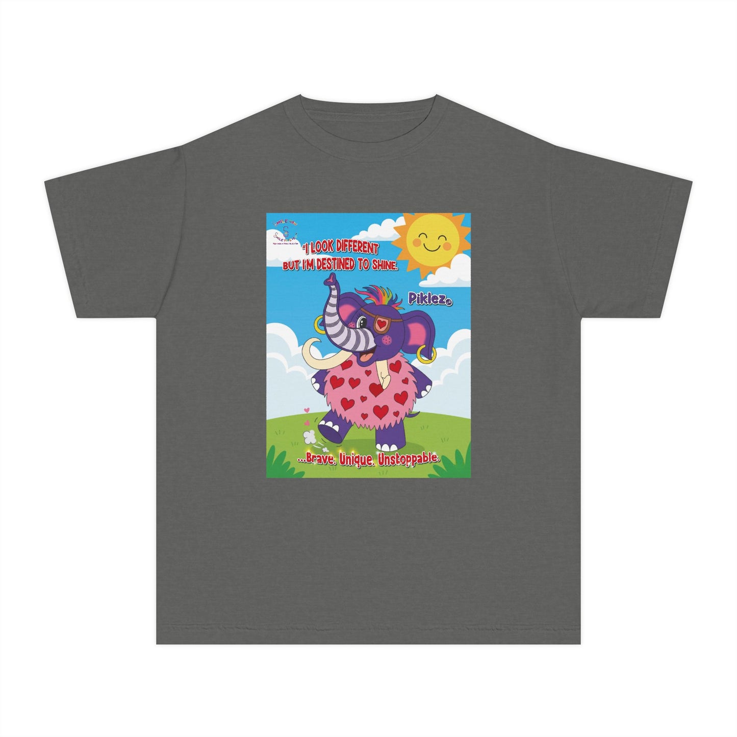 Piklez™ Youth Tee – “Destined to Shine” Graphic T-Shirt | Smile Universe Collection
