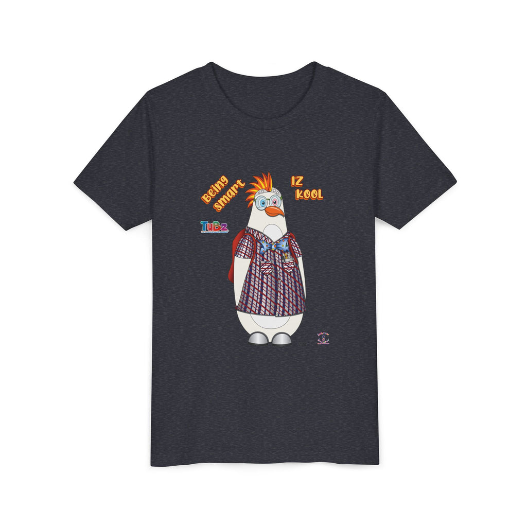 TuBz™ "Being Smart Iz Kool" Youth Graphic T-Shirt - Educational Kids Tee | TuBz4Kidz