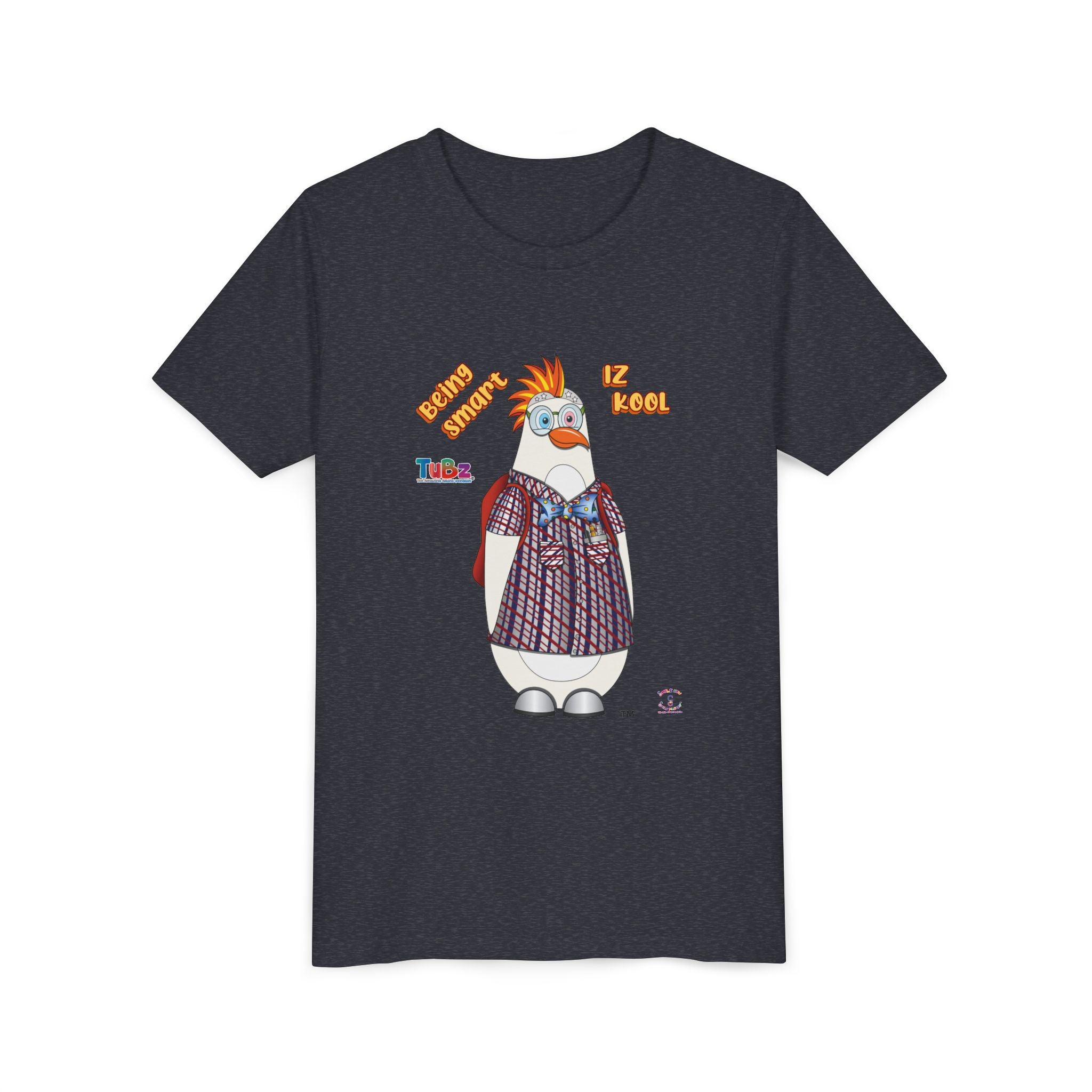 TuBz™ "Being Smart Iz Kool" Youth Graphic T-Shirt - Educational Kids Tee | TuBz4Kidz