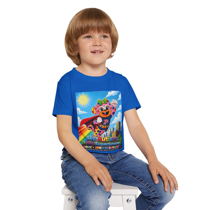 Panz™ Heavy Cotton™ Toddler T-Shirt – "My Autism is My Superpower" Graphic | Smile Universe Collection
