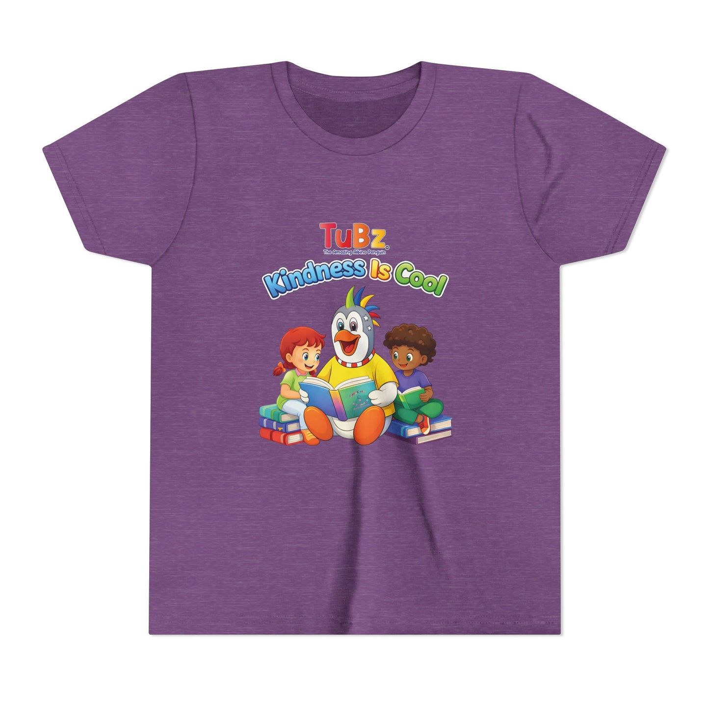 TuBz™ "Kindness Is Cool" Kids T-Shirt - Positive Message Graphic Tee | Smile Universe TuBz4Kidz
