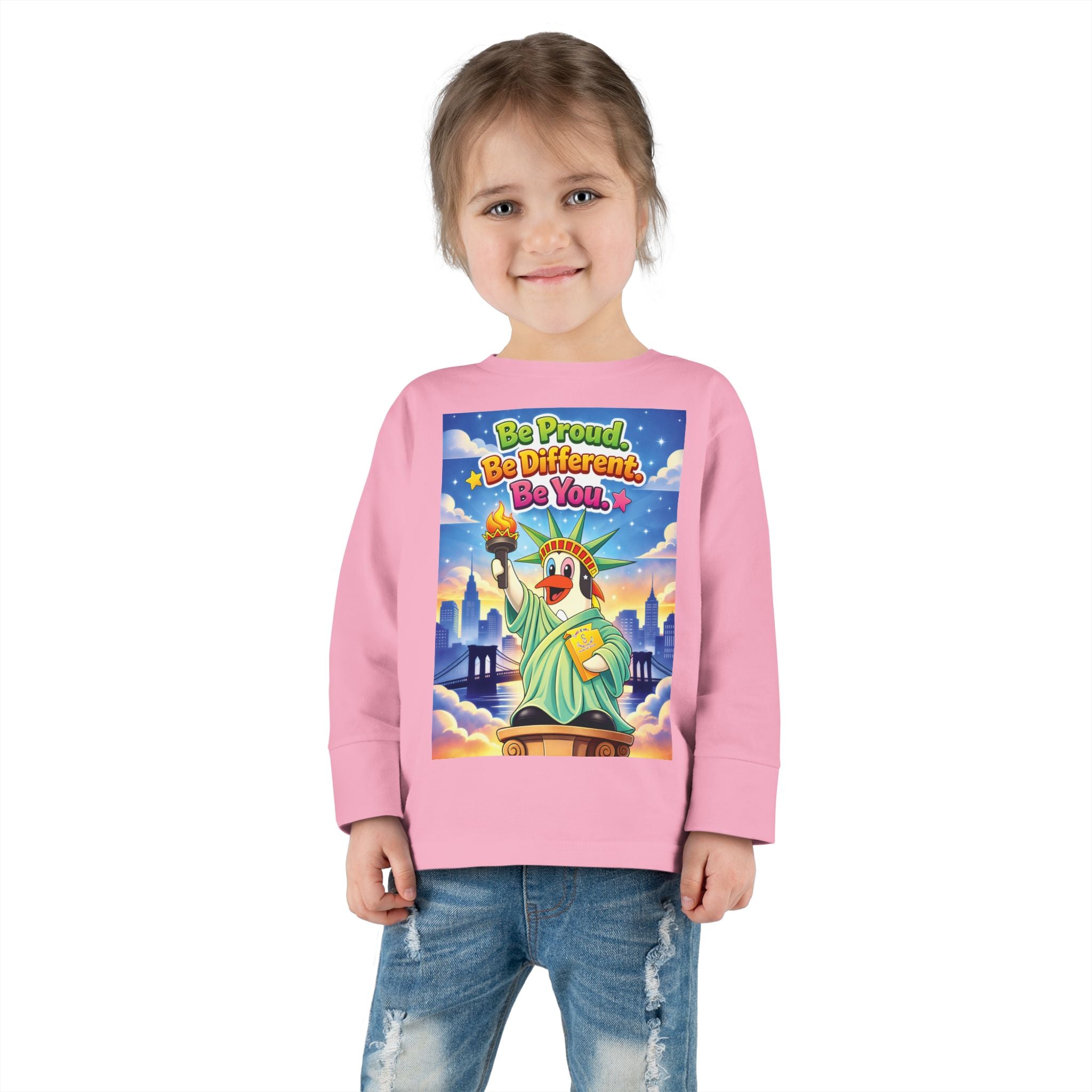 TuBz™ "Be Proud. Be Different. Be You." Toddler T- Shirt - Inspirational Kids Tee