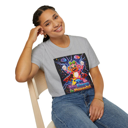 Panz™ Unisex Softstyle T-Shirt  for Adult– "My Energy is Powerful" Graphic Tee | Smile Universe Collection