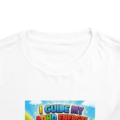 Potz™ Toddler Short Sleeve Tee – "I Guide My ADHD Energy!" Graphic Tee | Smile Universe Collection