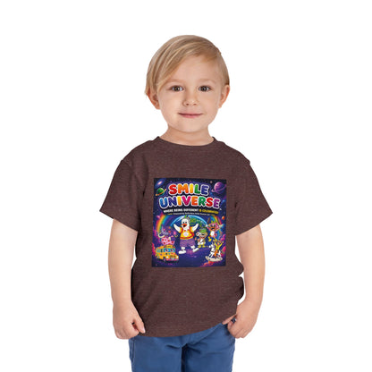 Smile Universe™ Toddler Short Sleeve Tee – "Where Being Different is CELEBRATED!" Graphic