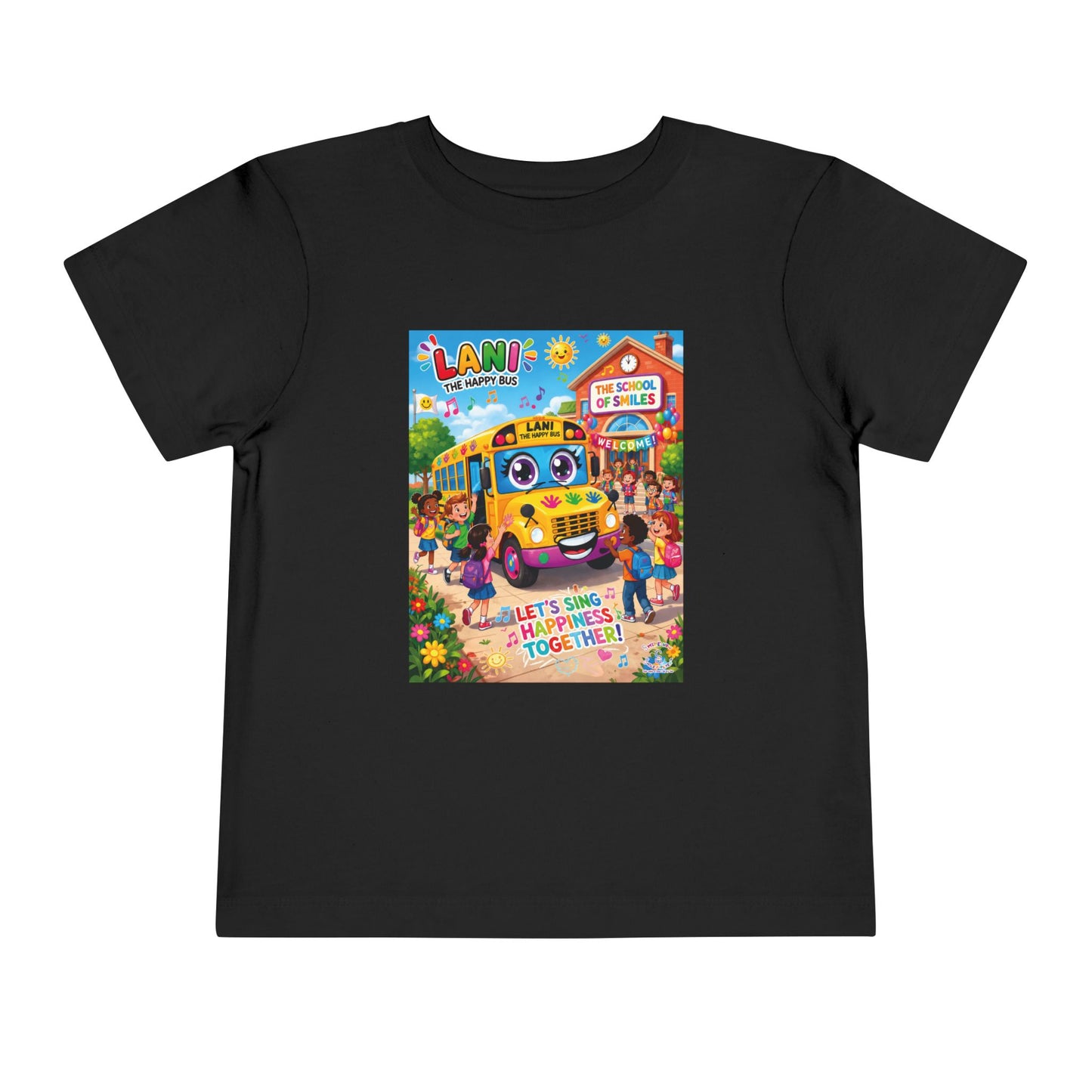 Lani™ Toddler Short Sleeve Tee – "Let's Sing Happiness Together!" Graphic